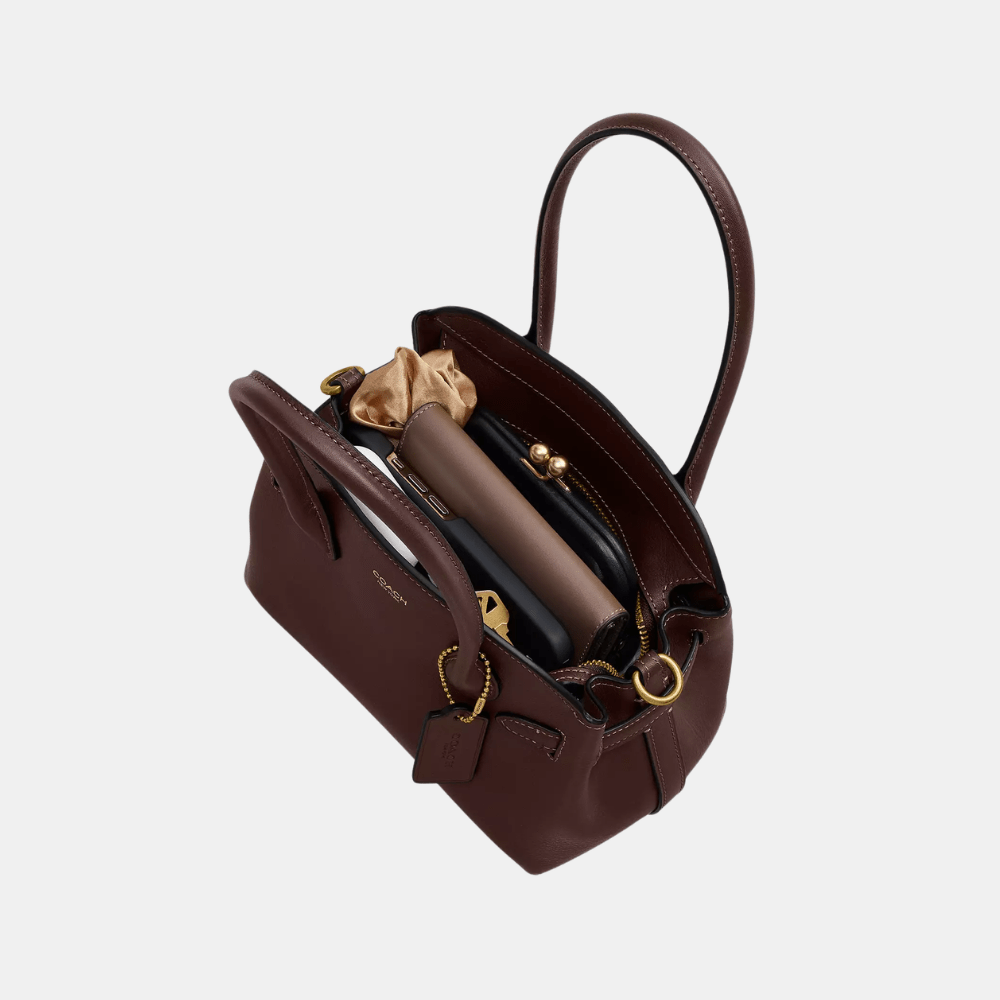 Coach Soft Empire Carryall Bag 21 (Dark Brown) - DIVA ONLINE STORE