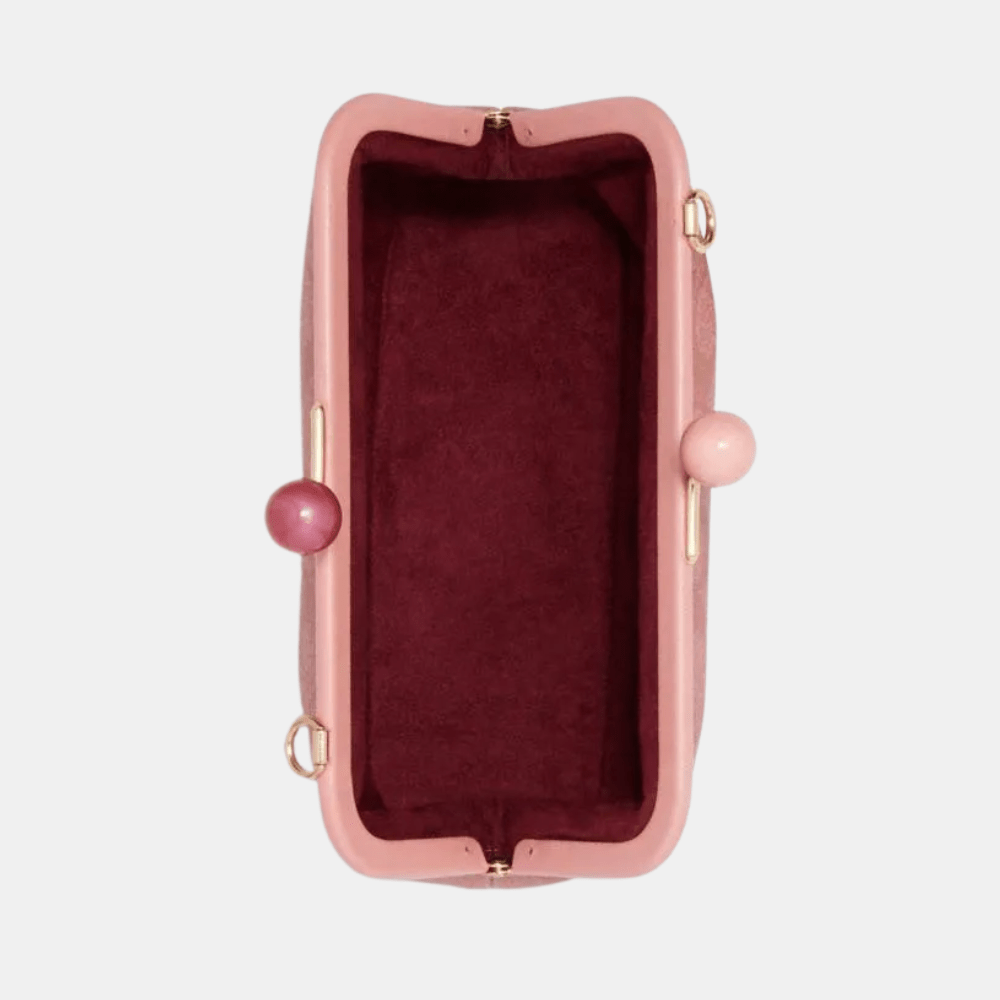 Coach Nora Kisslock Crossbody In Signature Canvas (Candy Pink) - DIVA ONLINE STORE