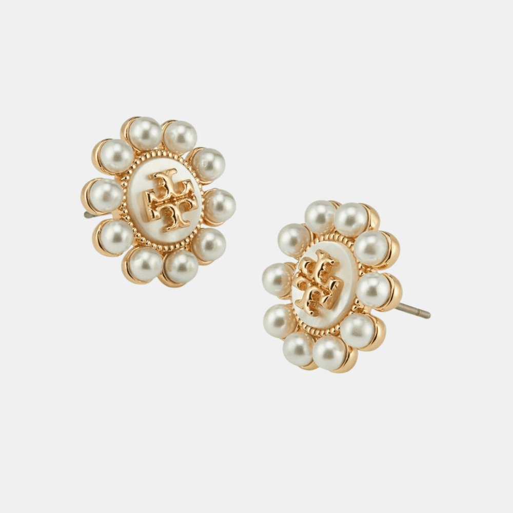 Tory Burch Kira Pearl Flower Stud Earring - DIVA ONLINE STORE