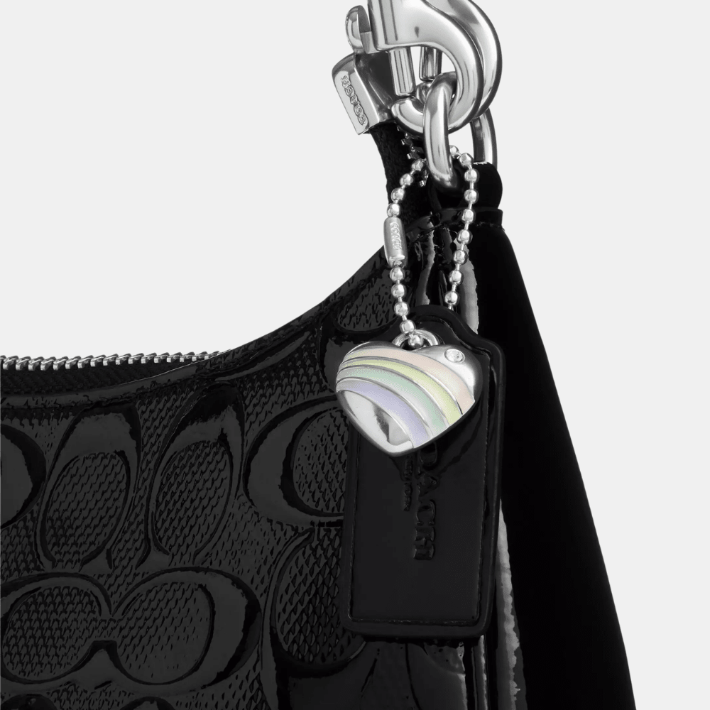 Coach Teri Shoulder Bag In Signature Leather With Heart Charm - DIVA ONLINE STORE