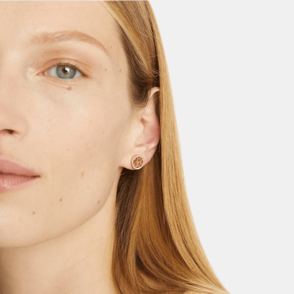 Tory Burch Icon Pavé Stud Earrings - DIVA ONLINE STORE