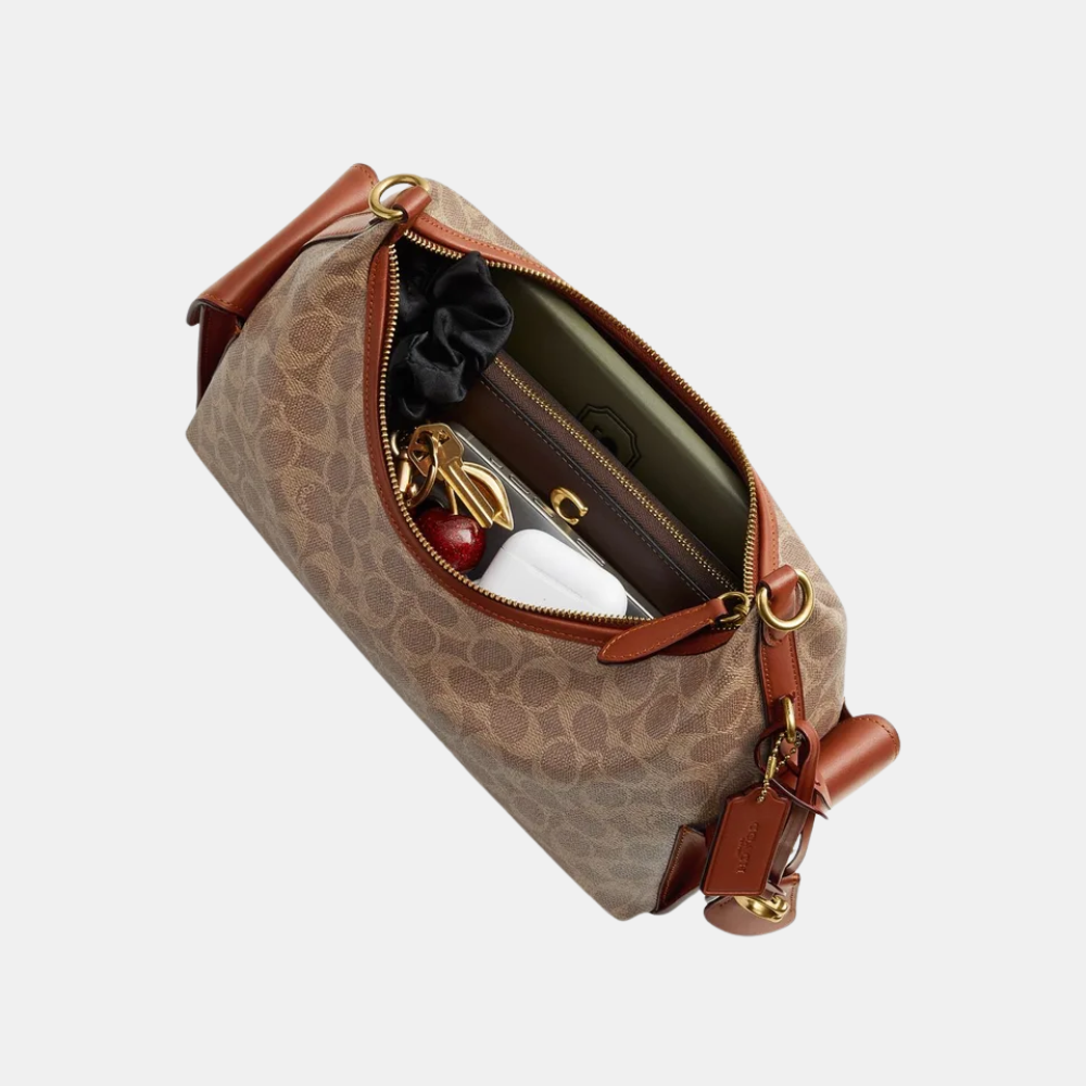 Coach Pocket Juliet 30 Bag In Signature Canvas
