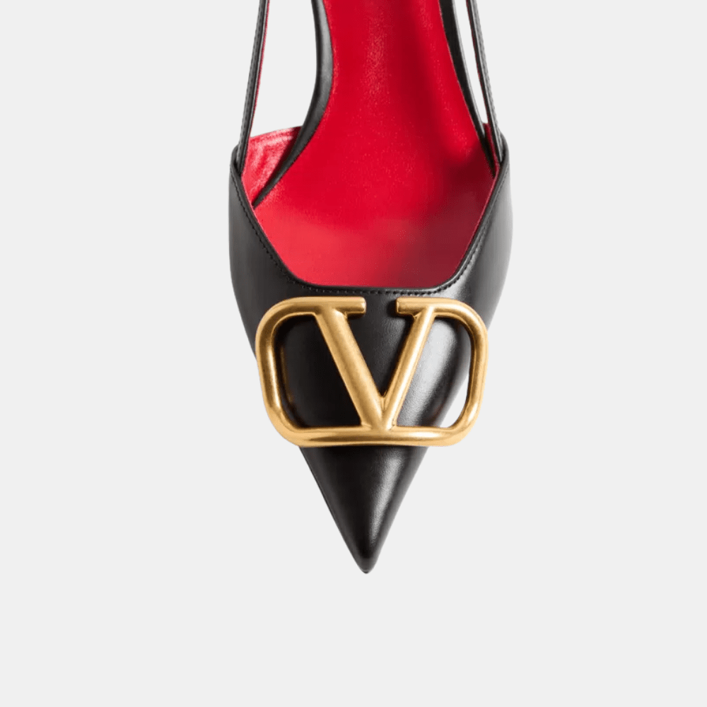 Valentino Vlogo Signature Calfskin Slingback Pump - DIVA ONLINE STORE