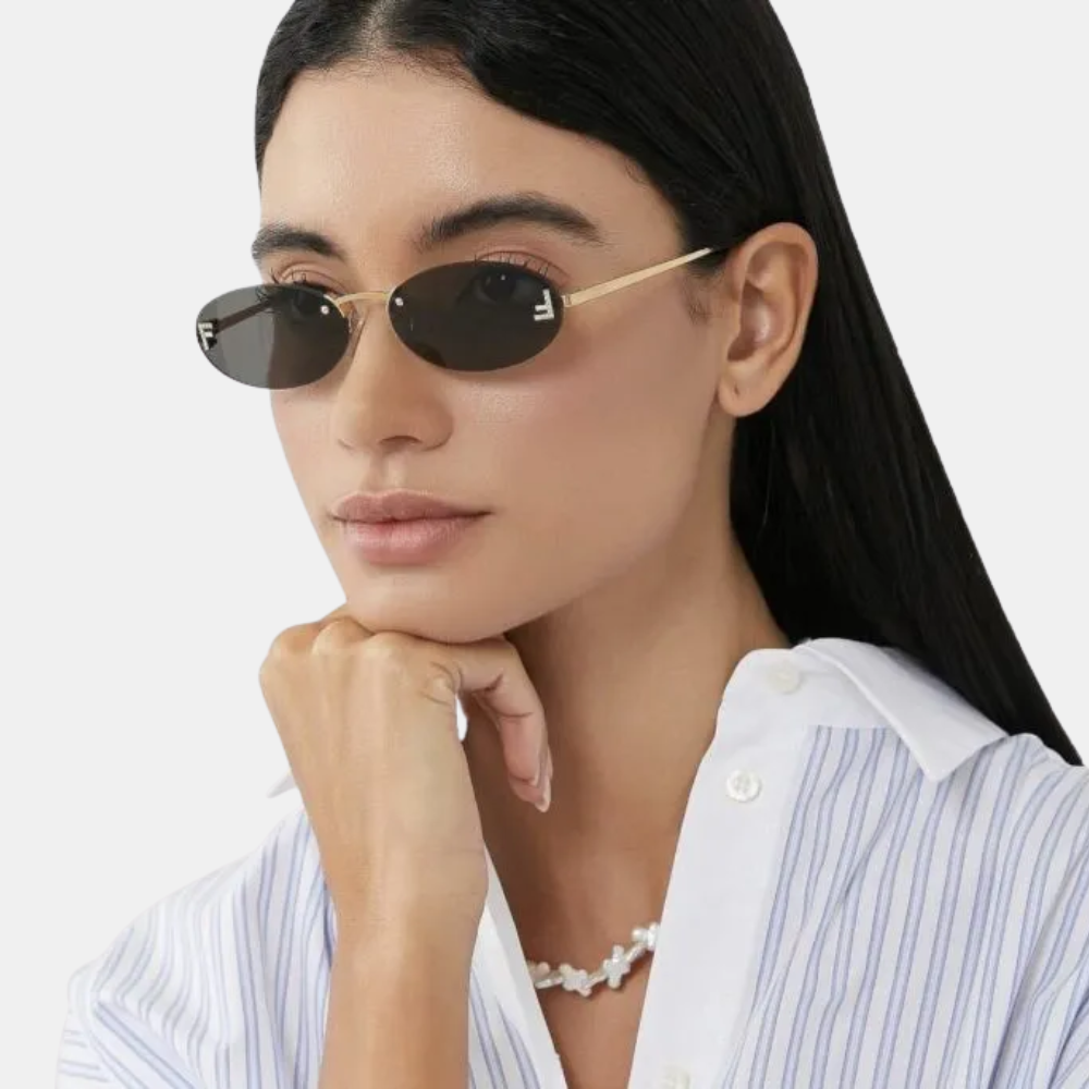 Fendi First Crystal Sunglasses (Grey)