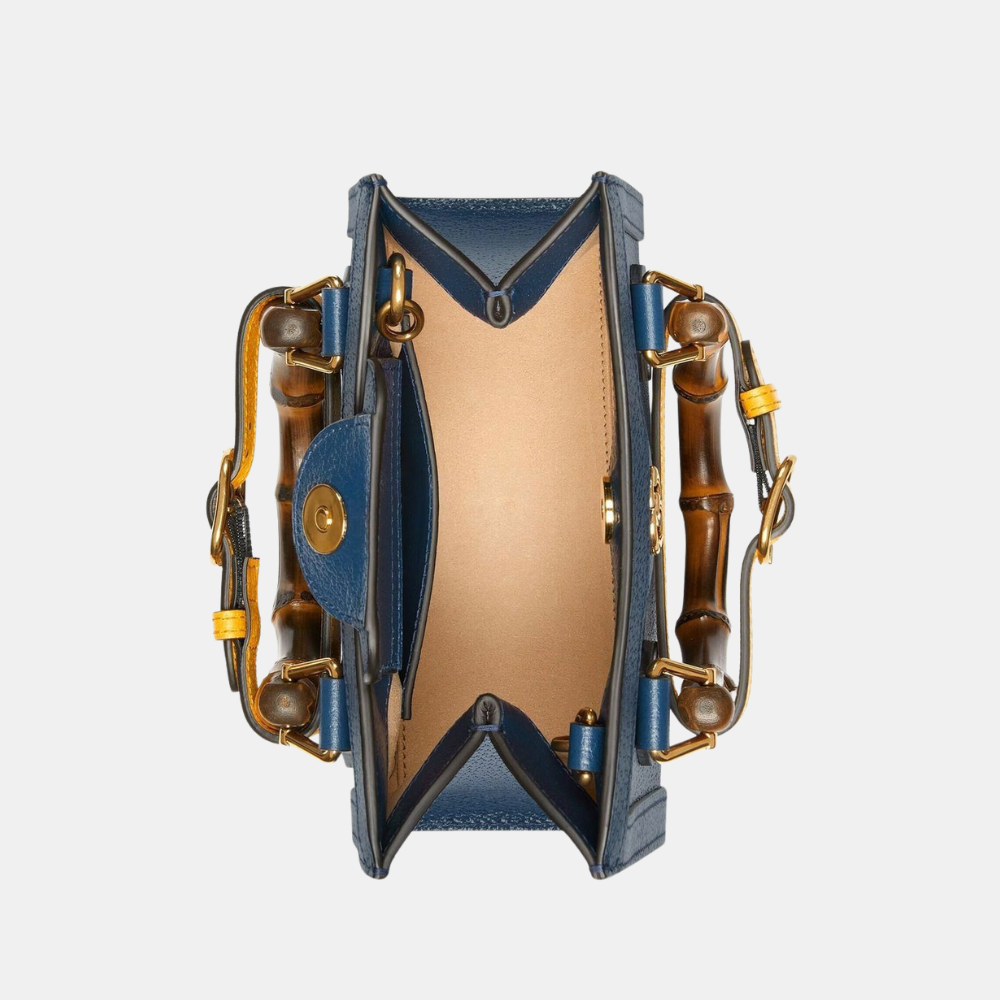Gucci Diana Mini Tote Bag (Blue)