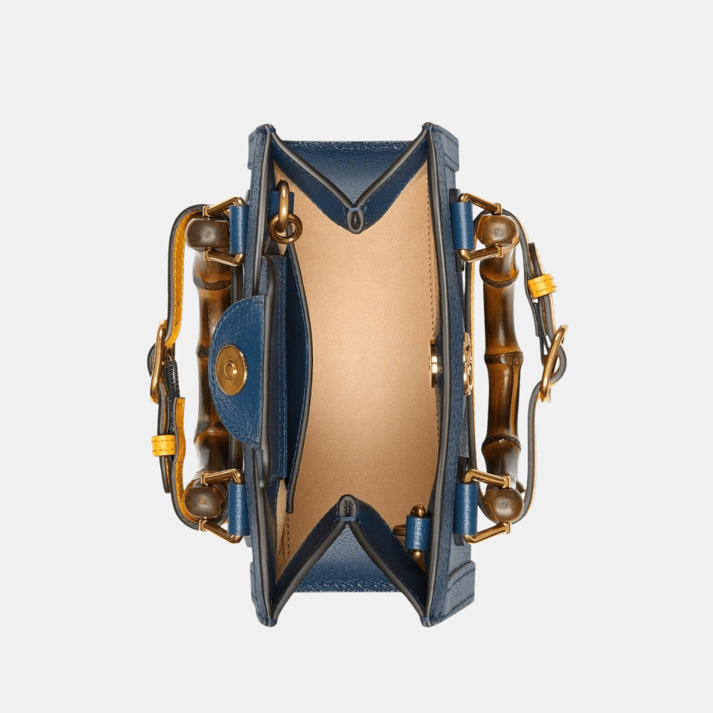 Gucci Diana Mini Tote Bag (Blue) - DIVA ONLINE STORE