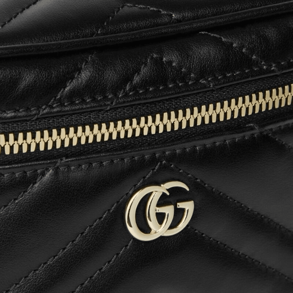 Gucci GG Marmont Mini Vanity Bag In Black Leather - DIVA ONLINE STORE