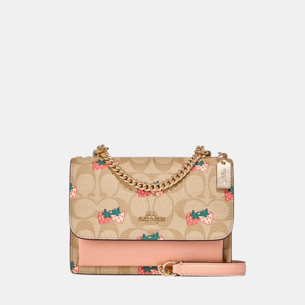 Coach Mini Klare Crossbody In Signature Canvas With Strawberry Print - DIVA ONLINE STORE