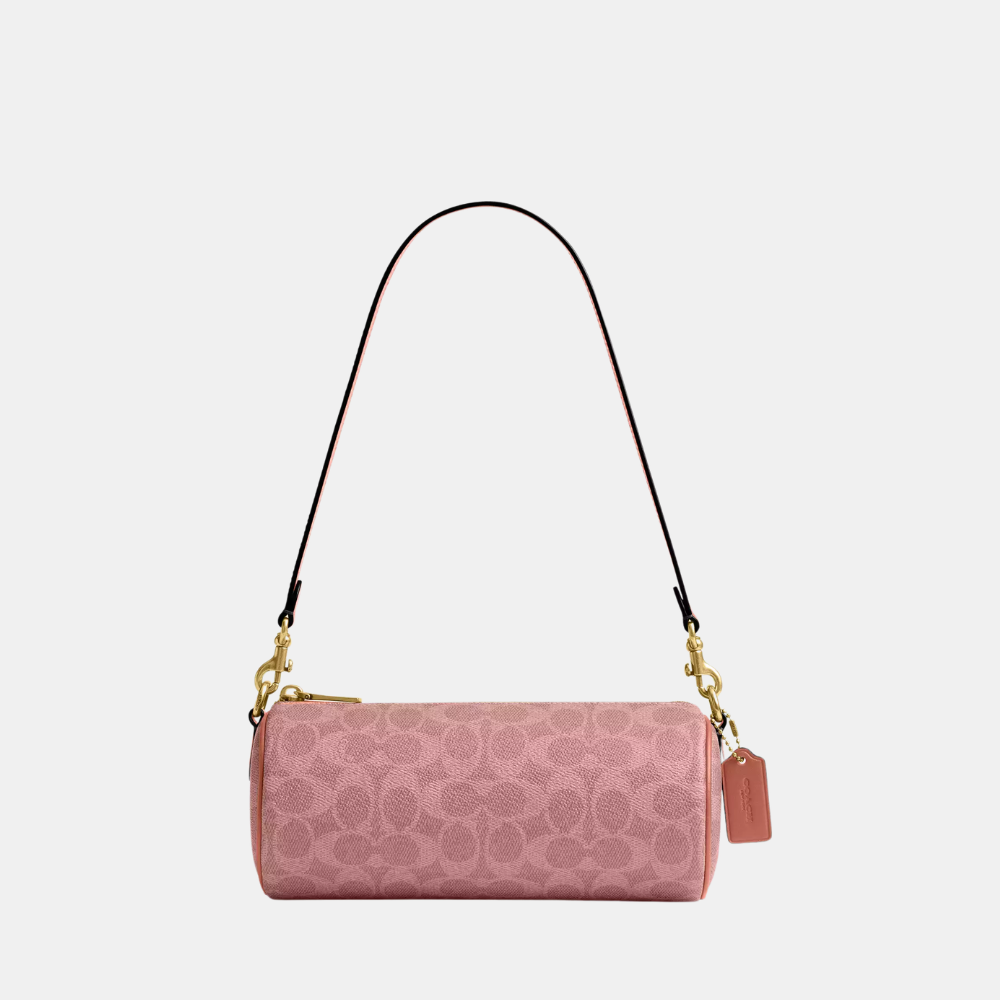 Coach Barrel Bag In Signature Canvas