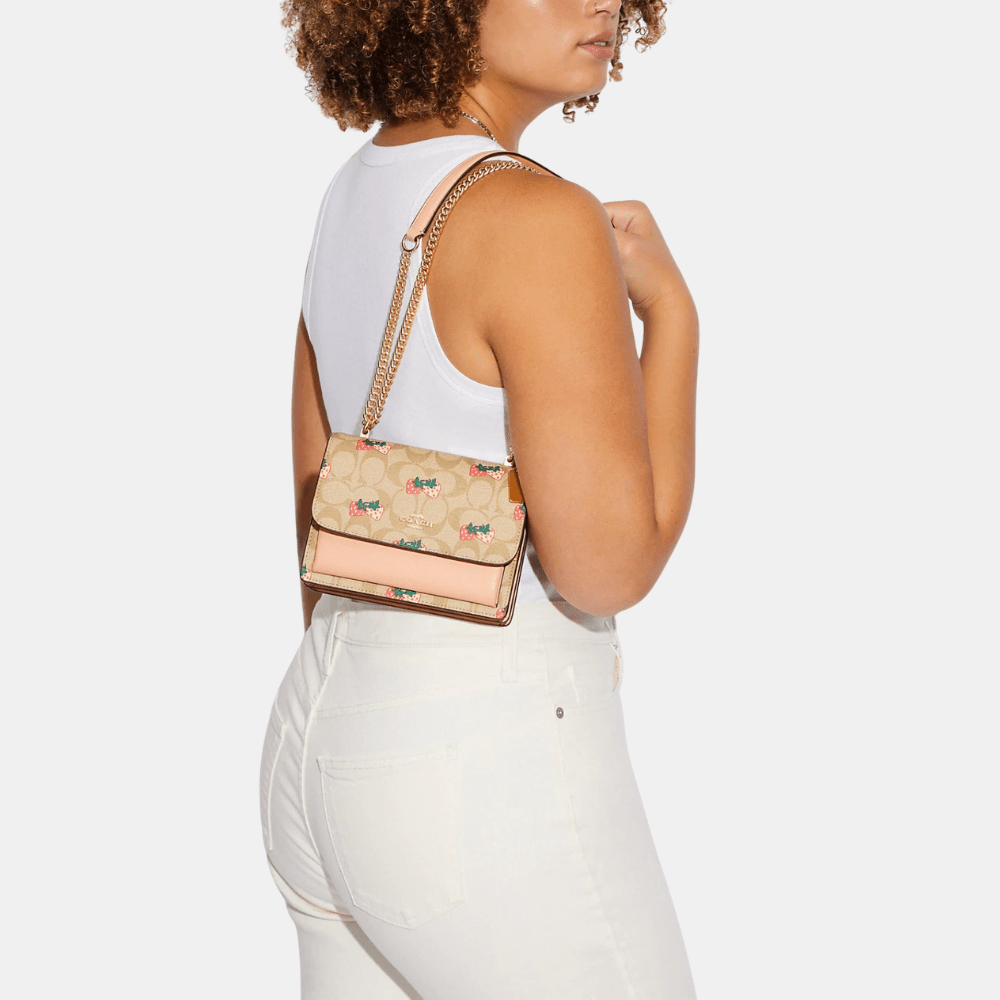Coach Mini Klare Crossbody In Signature Canvas With Strawberry Print - DIVA ONLINE STORE