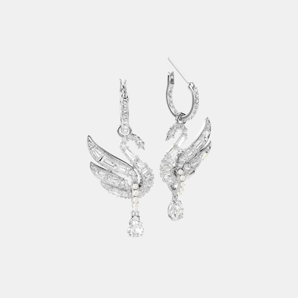 Swarovski White Swan Earrings - DIVA ONLINE STORE