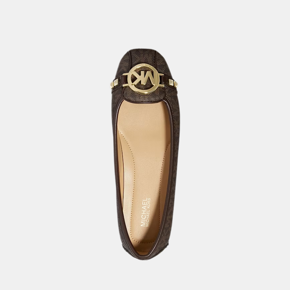 Michael Kors Fulton Studded Logo Moccasin (Brown)