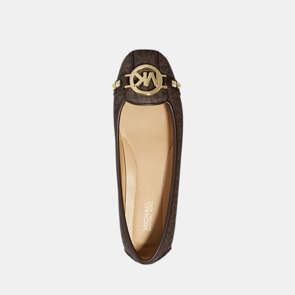 Michael Kors Fulton Studded Logo Moccasin (Brown) - DIVA ONLINE STORE