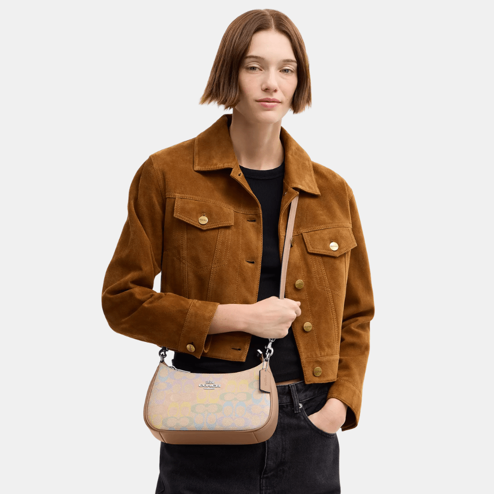 Coach Teri Shoulder Bag In Rainbow Signature Canvas - DIVA ONLINE STORE
