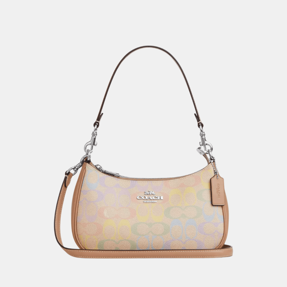 Coach Teri Shoulder Bag In Rainbow Signature Canvas - DIVA ONLINE STORE