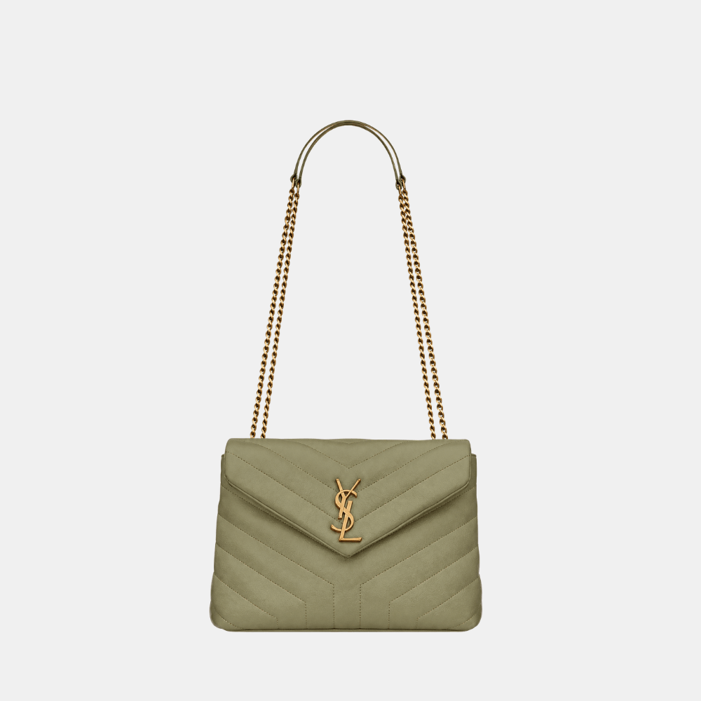 Saint Laurent Loulou Small Shoulder Bag (Sage) - DIVA ONLINE STORE