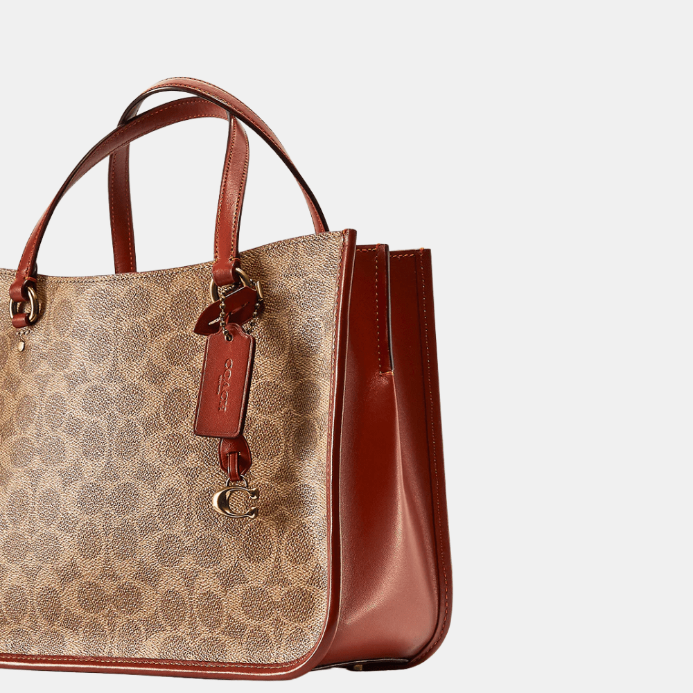 Coach Tyler Carryall 28 In Signature Canvas (Tan/Rust) - DIVA ONLINE STORE