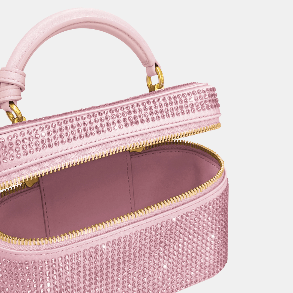 JW Pei Cleo Artificial Crystal Box Shape Top Handle Bag - DIVA ONLINE STORE