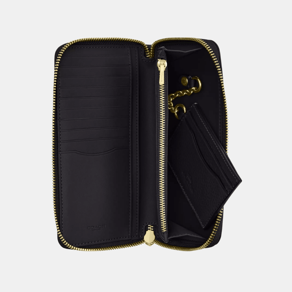 Coach Long Zip Around Wallet With Detachable Card Case - DIVA ONLINE STORE
