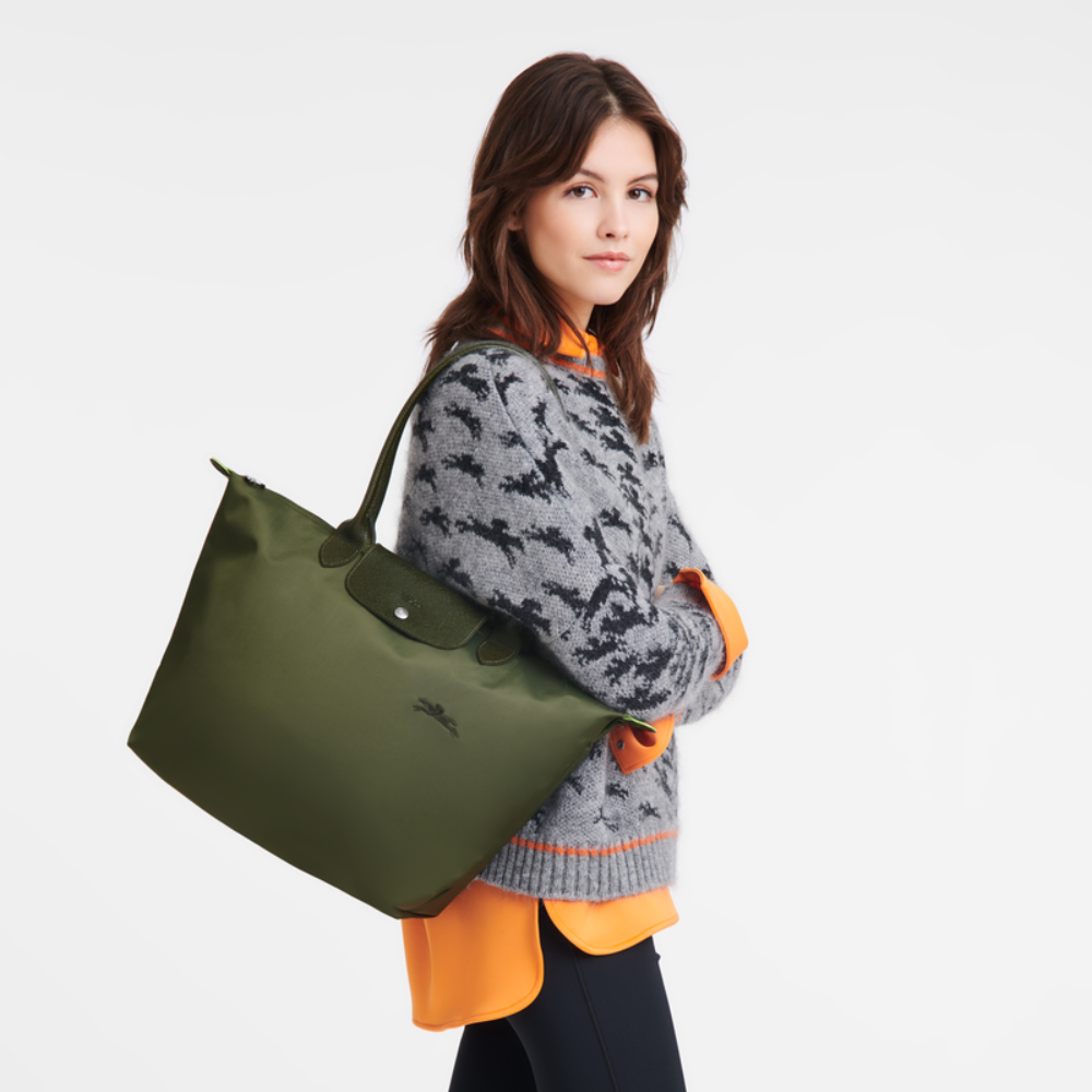 Longchamp Le Pliage Green Tote Bag (Forest)