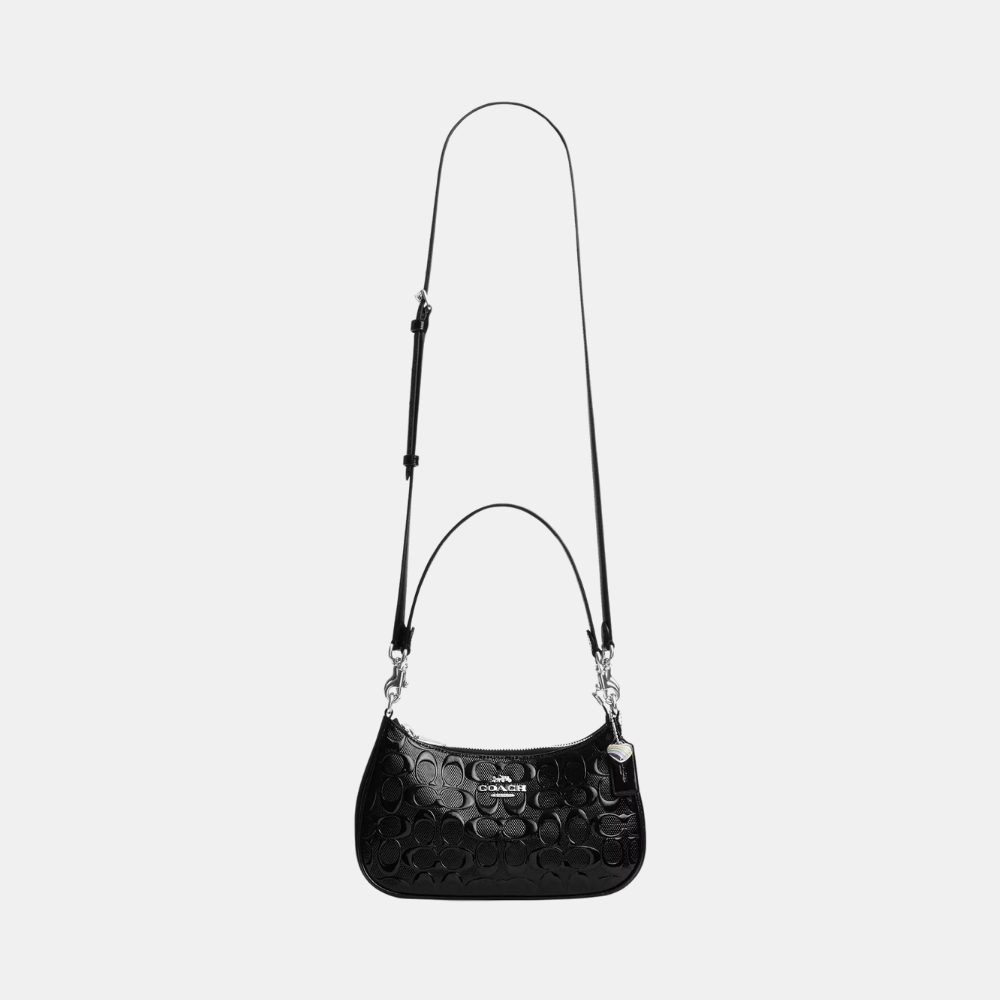Coach Teri Shoulder Bag In Signature Leather With Heart Charm