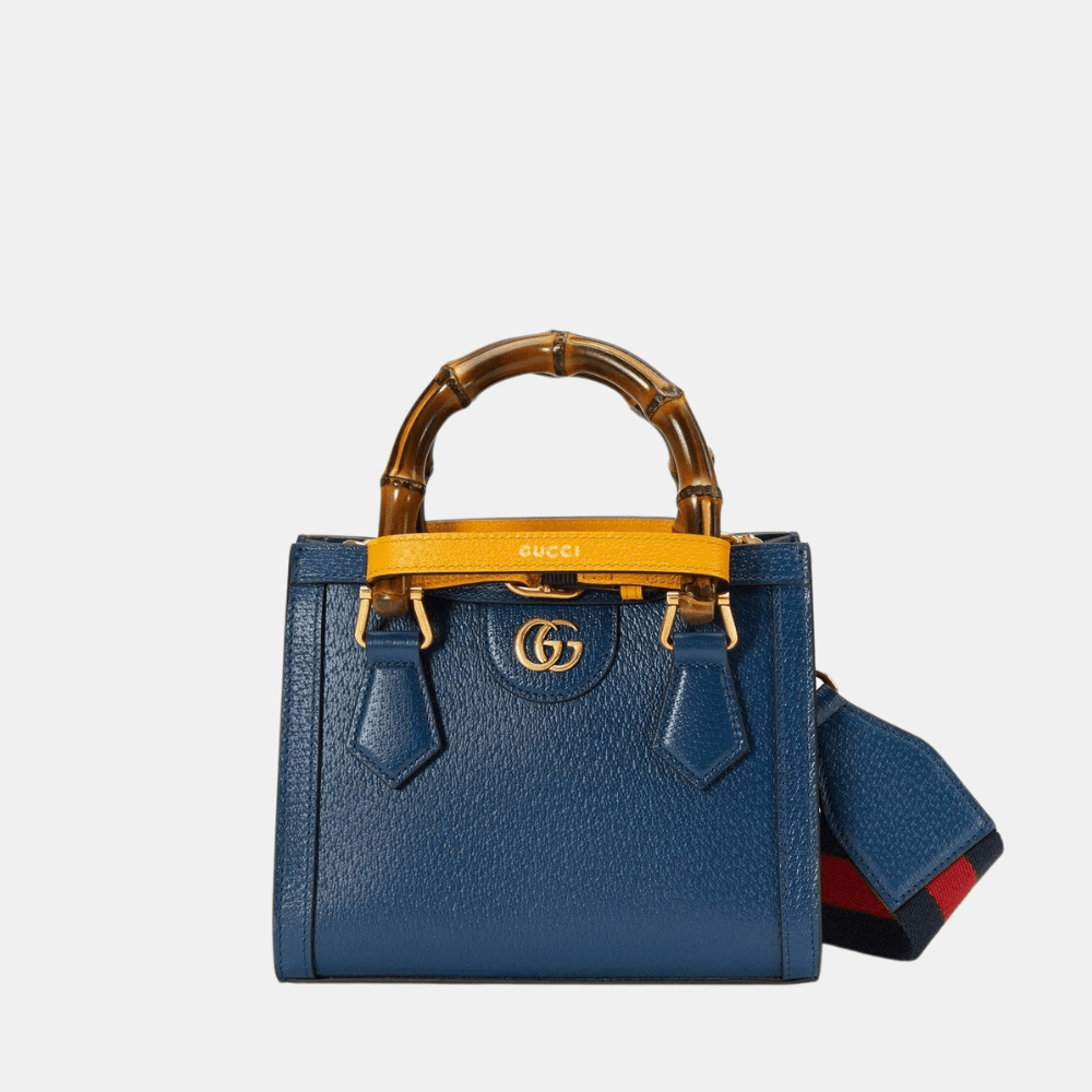 Gucci Diana Mini Tote Bag (Blue) - DIVA ONLINE STORE