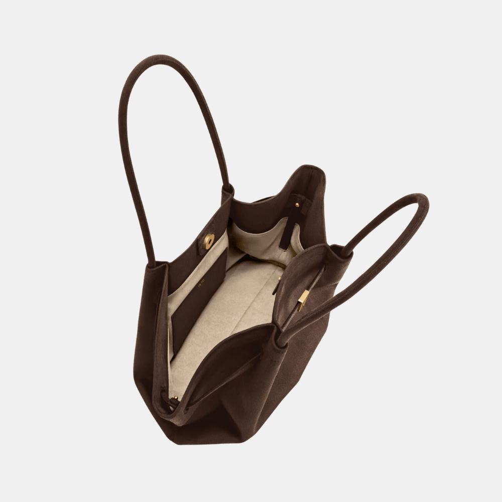 JW Pei Hana Wide Faux Suede Tote Bag - DIVA ONLINE STORE