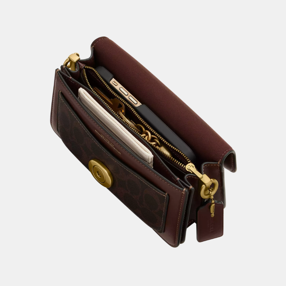 Coach Tabby 20 Shoulder Bag In Signature Canvas (Maple)