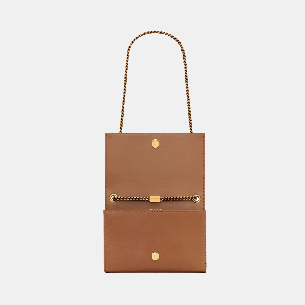 Saint Laurent Kate Small Leather and Canvas Bag - DIVA ONLINE STORE