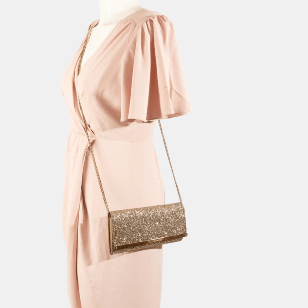 Jimmy Choo Glitter Milla Clutch - DIVA ONLINE STORE