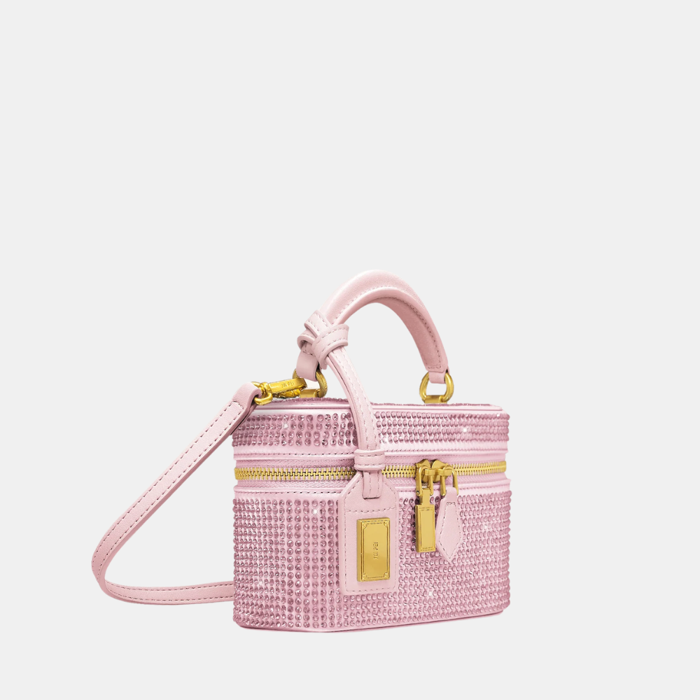 JW Pei Cleo Artificial Crystal Box Shape Top Handle Bag