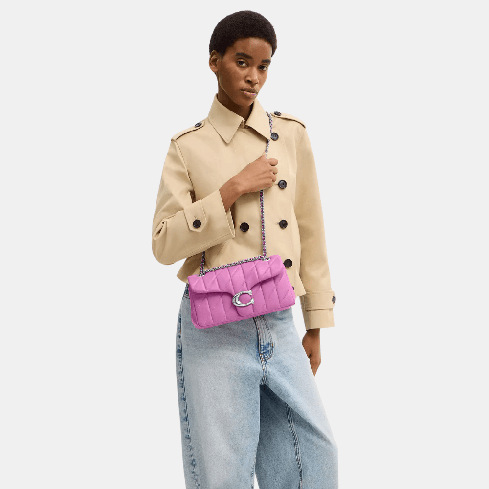 Coach Quilted Tabby 26 Shoulder Bag (Fuschia) - DIVA ONLINE STORE