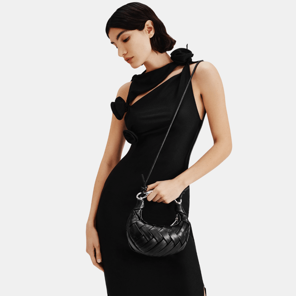 JW Pei Orla Weave Handbag (Black) - DIVA ONLINE STORE