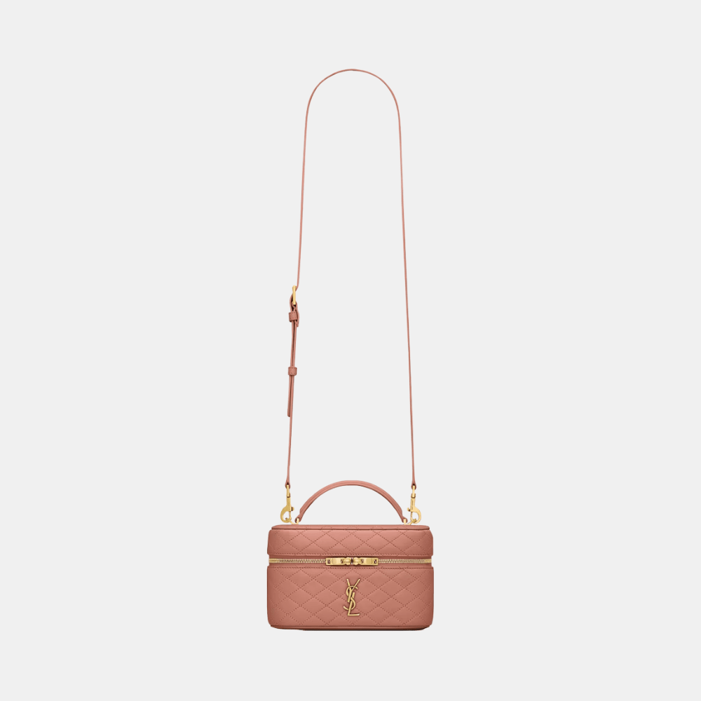 Saint Laurent Gaby Vanity In Lambskin (Barely Pink) - DIVA ONLINE STORE