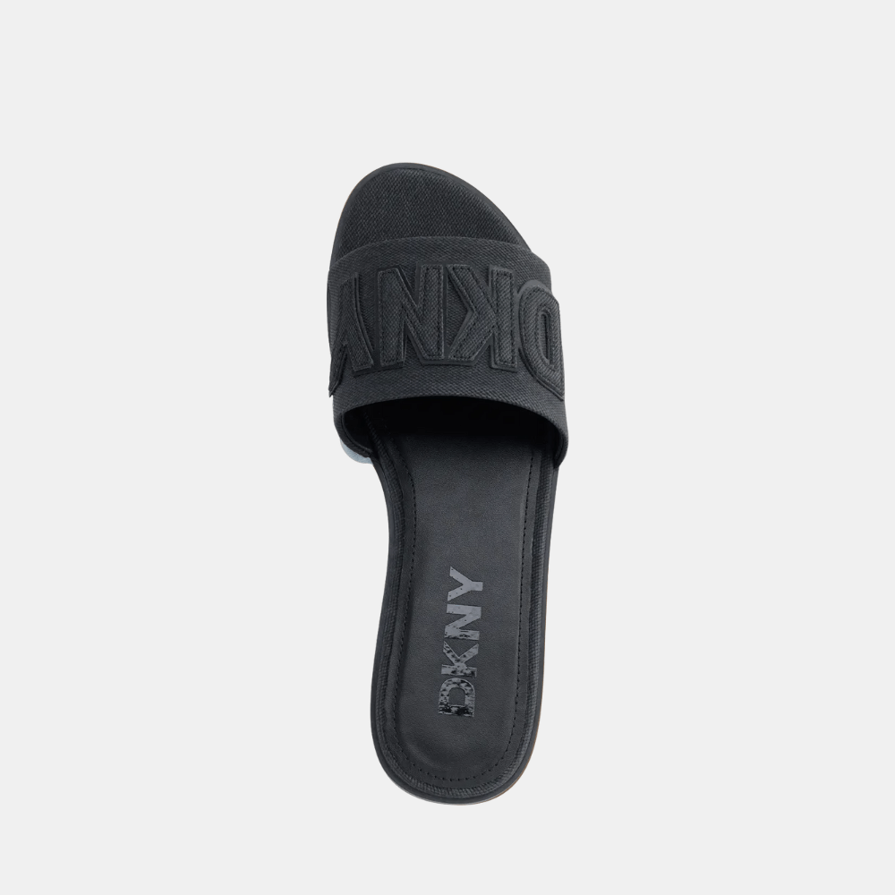 DKNY Willow Slide Sandal (Black) - DIVA ONLINE STORE