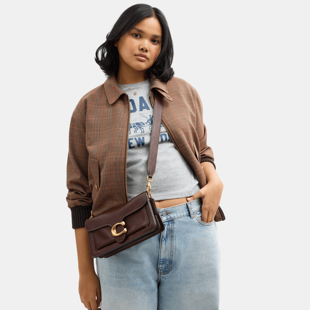 Coach Tabby 26 Shoulder Bag In Soft Grain Leather (Maple) - DIVA ONLINE STORE