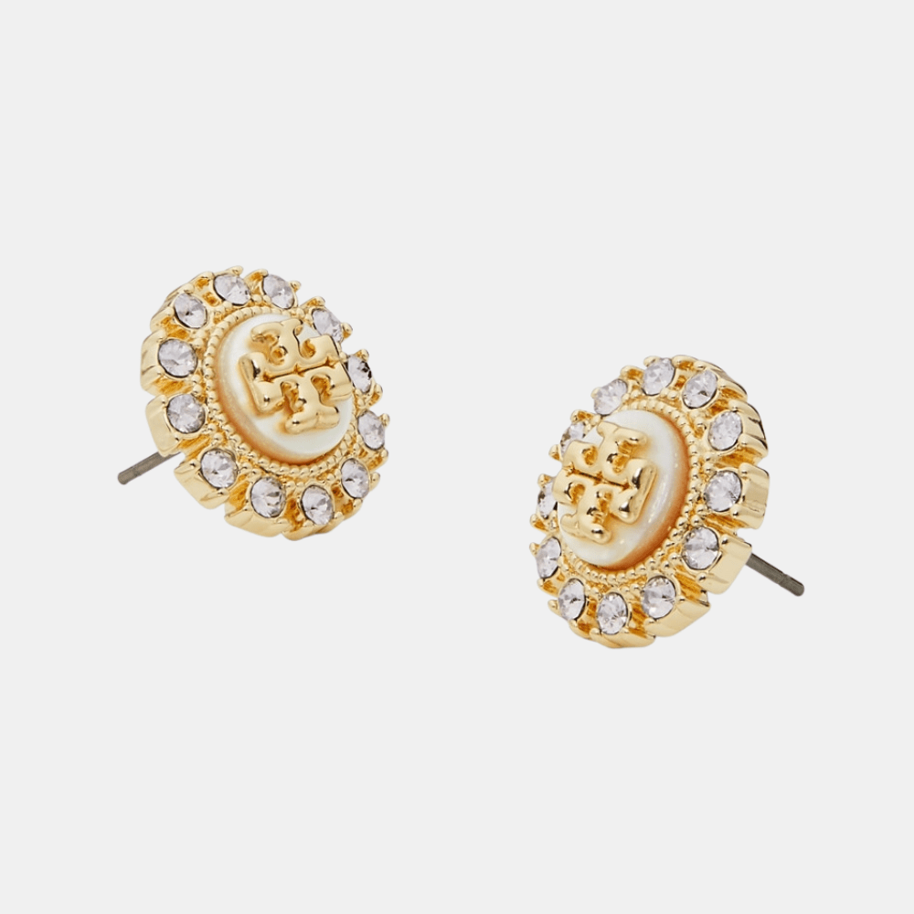 Tory Burch Moondance Crystal Stud Earrings - DIVA ONLINE STORE