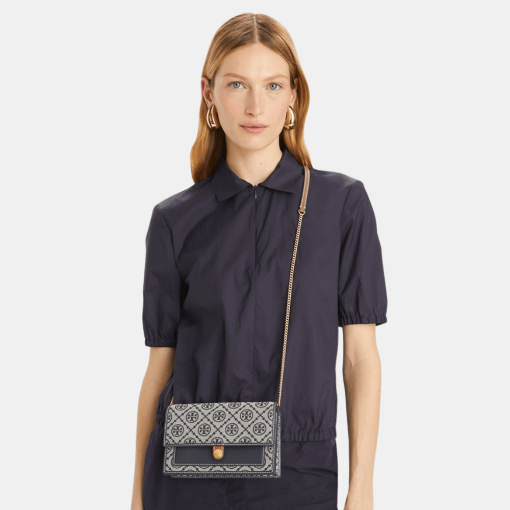 Tory Burch T Monogram Chain Wallet - DIVA ONLINE STORE