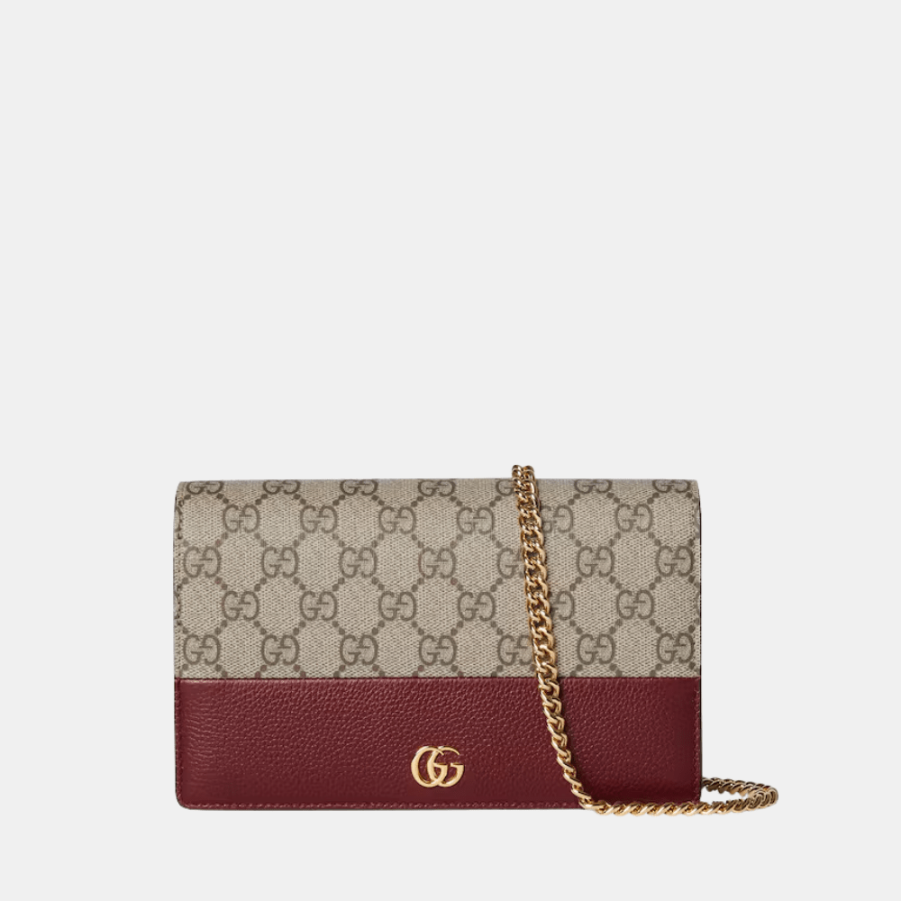 Gucci Bi - Color GG Marmont Wallet On Chain - DIVA ONLINE STORE