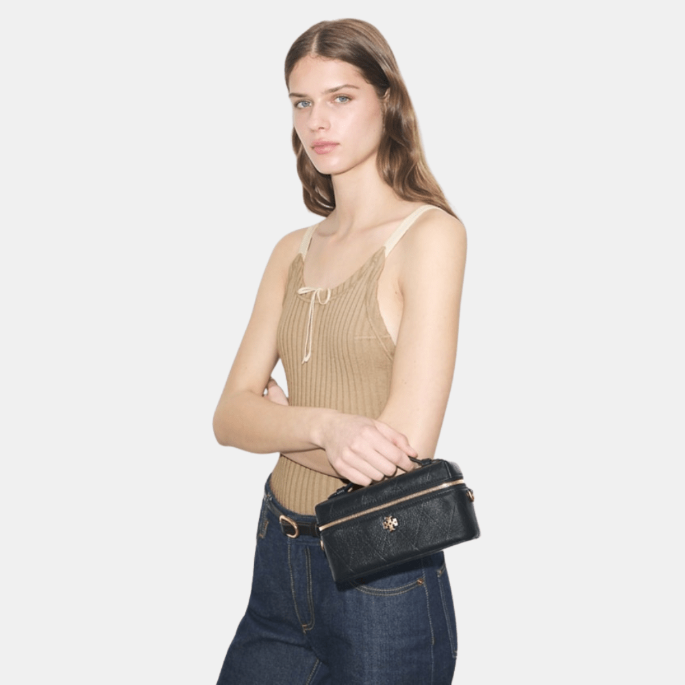 Tory Burch Charlie Quilted Vanity Case - DIVA ONLINE STORE