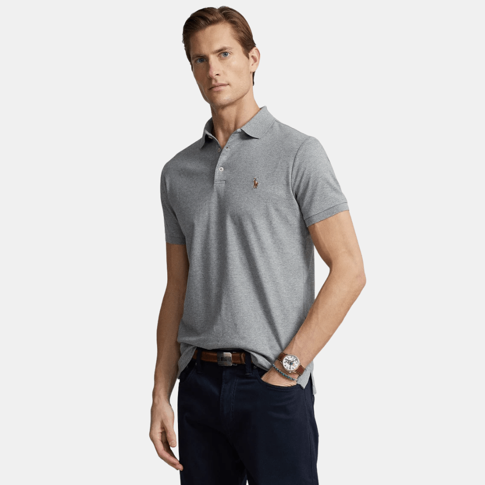 Ralph Lauren Steel Heather Polo Shirt - DIVA ONLINE STORE