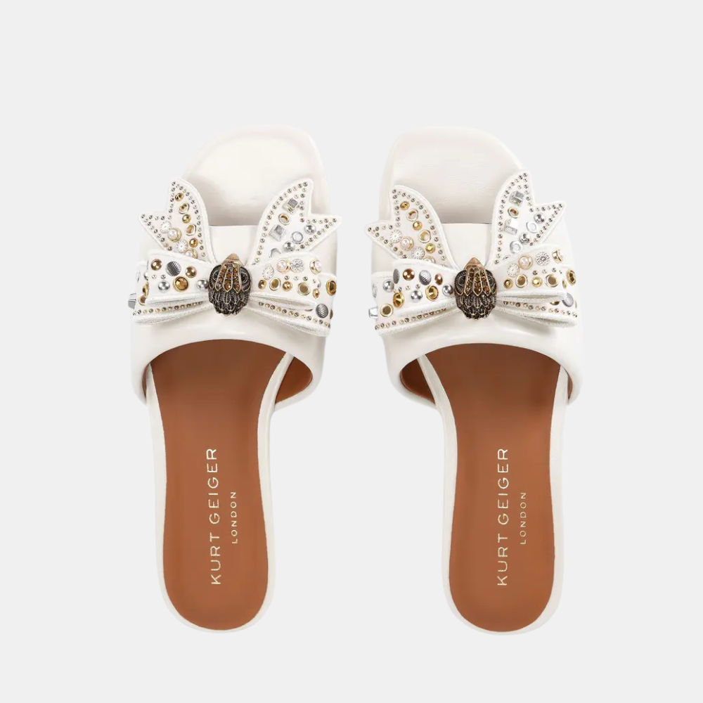 Kurt Geiger Kensington Bow Flat Sandal