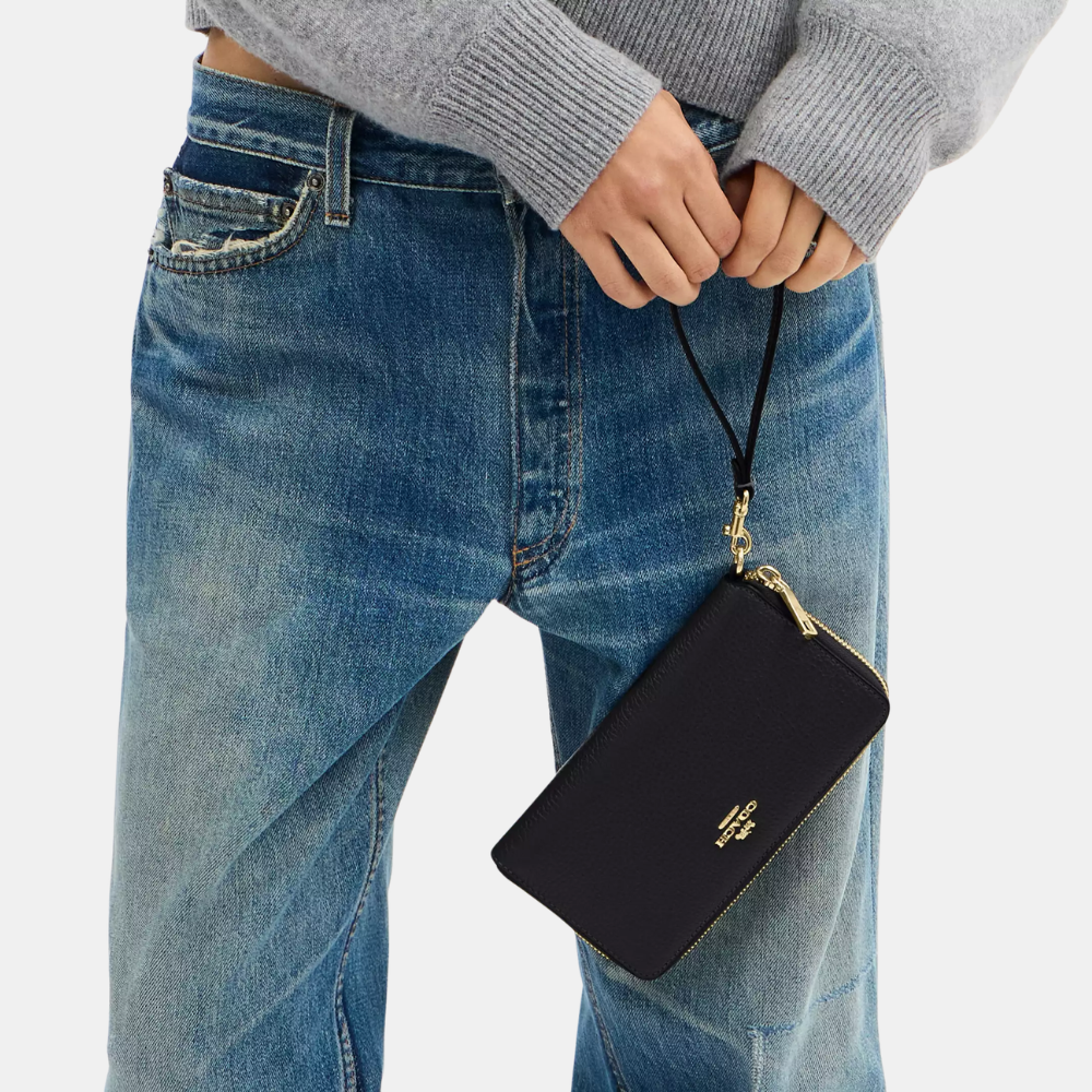 Coach Long Zip Around Wallet With Detachable Card Case