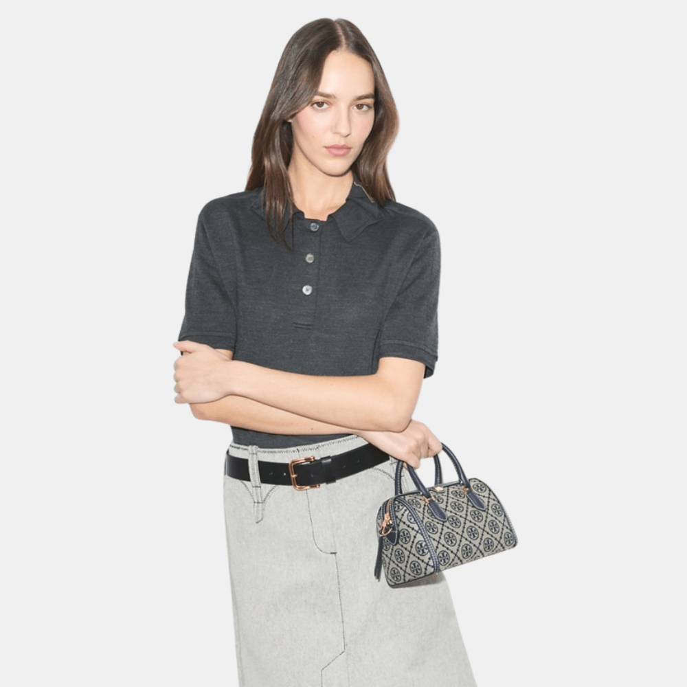 Tory Burch T Monogram Petite Barrel Bag - DIVA ONLINE STORE