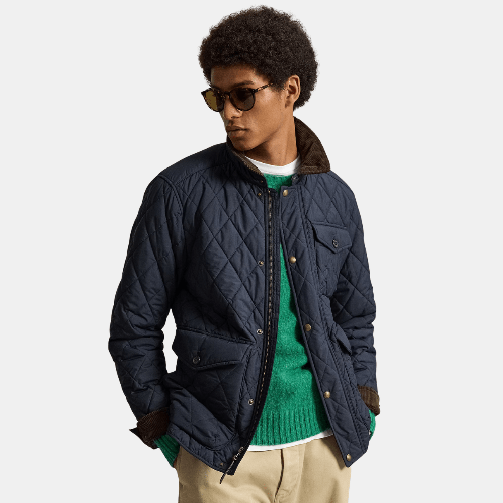 Ralph Lauren The Beaton Quilted Jacket (College Navy) - DIVA ONLINE STORE
