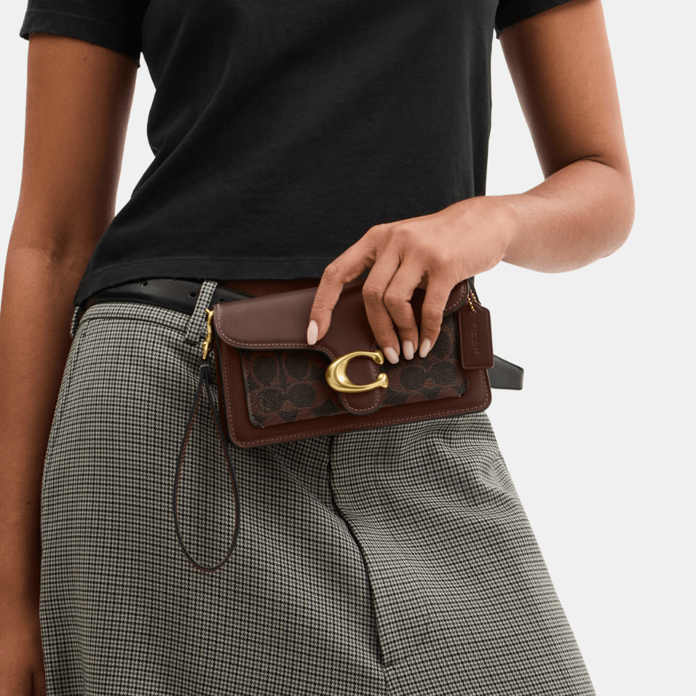 Coach Tabby 19 Chain Crossbody Bag In Signature Canvas - DIVA ONLINE STORE