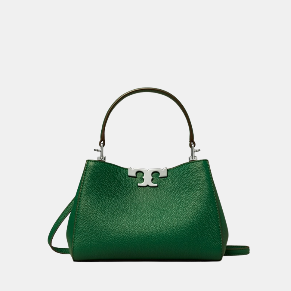 Tory Burch Eleanor Satchel Bag (Dark Kale)
