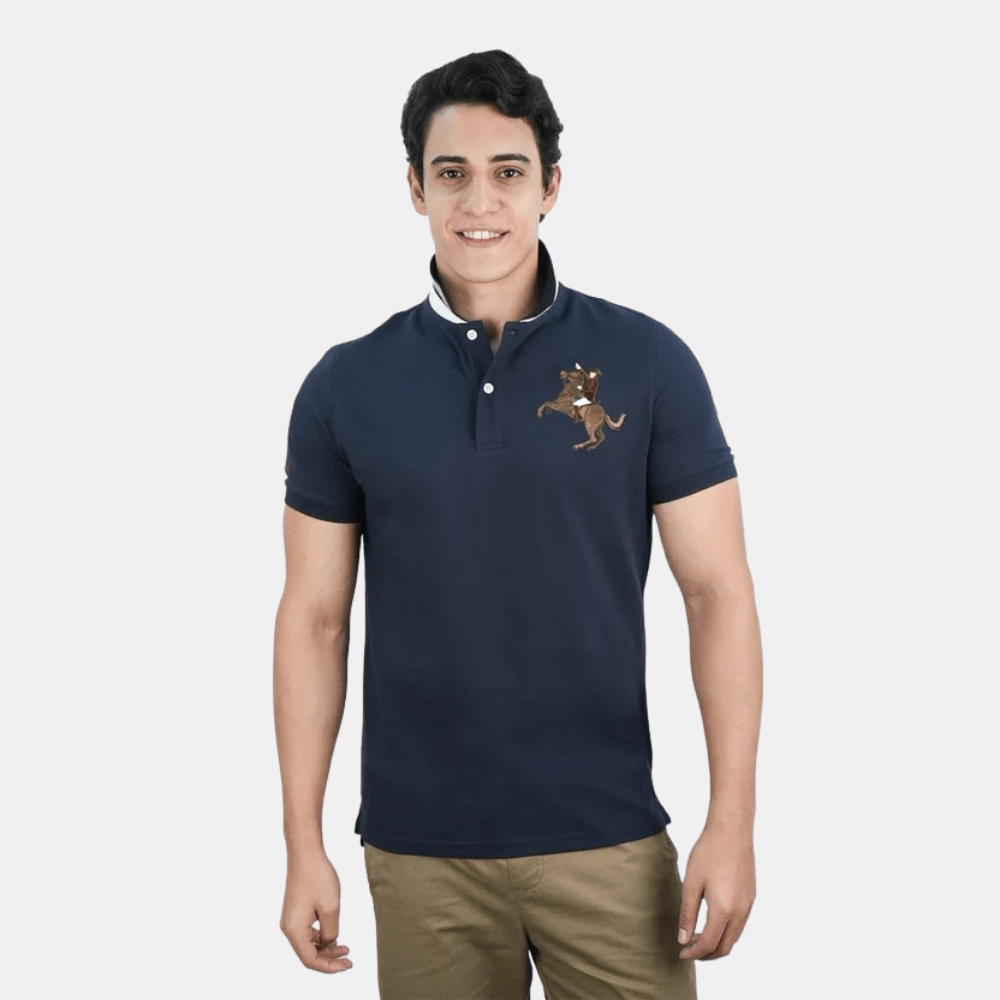 Giordano 3D Napoleon Polo Shirt (Black) - DIVA ONLINE STORE