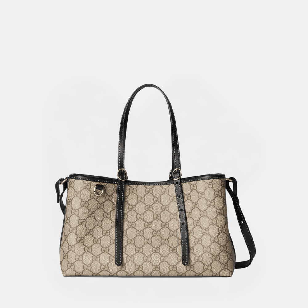 Gucci GG Emblem Medium Tote Bag (Black) - DIVA ONLINE STORE