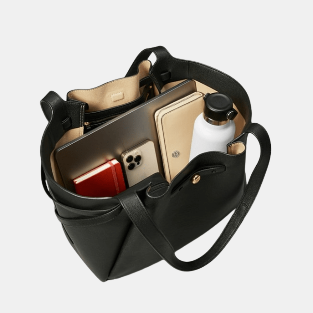 Tory Burch Romy Tote Bag (Black) - DIVA ONLINE STORE